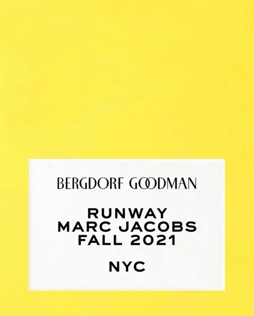 Runway Marc Jacobs Fall 2021 at Bergdorf Gooman