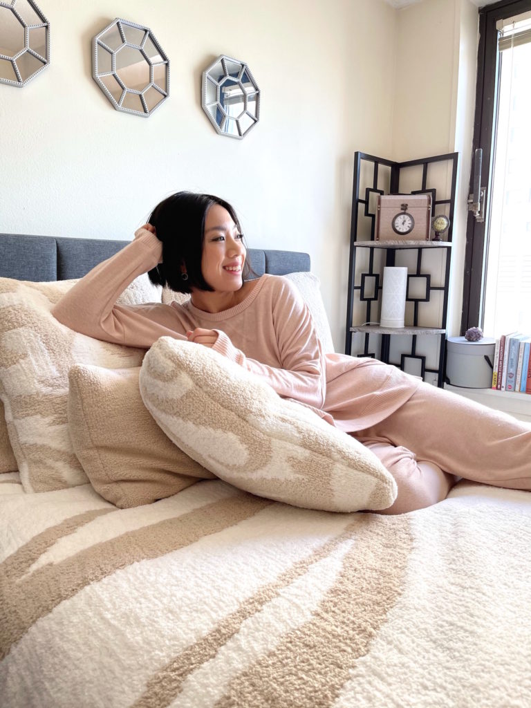Sunday Citizen beige bed set.