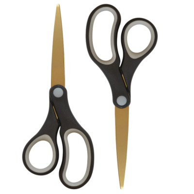 two gold scissors used as junk journal supplies