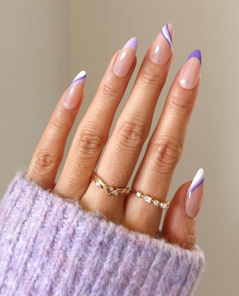 Top 30 Prettiest Lavender Nail Design Ideas (2023 Update) | Lavender nails,  Fancy nail art, Silver nail designs