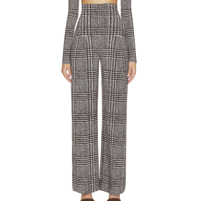 Norma Kamali high waist pleat pants