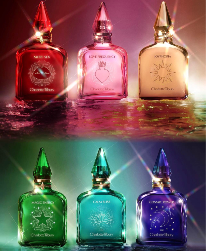 charlotte tilbury perfume review showing the fragrance collection of emotions