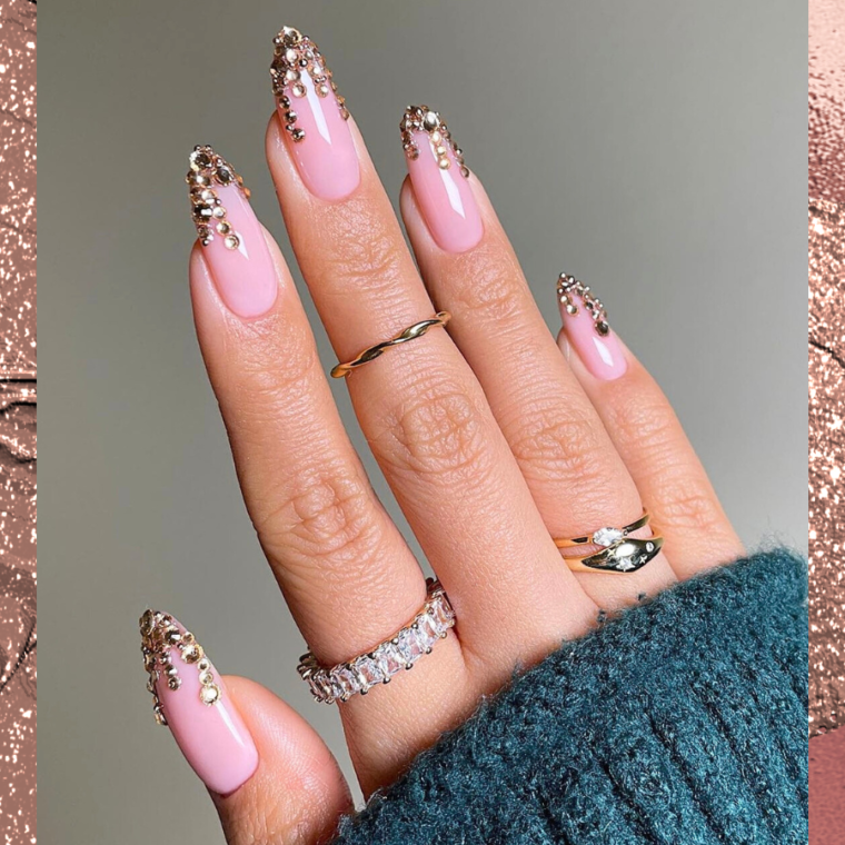 rose gold nails
