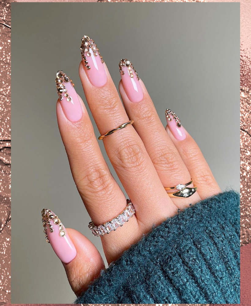 rose gold nails