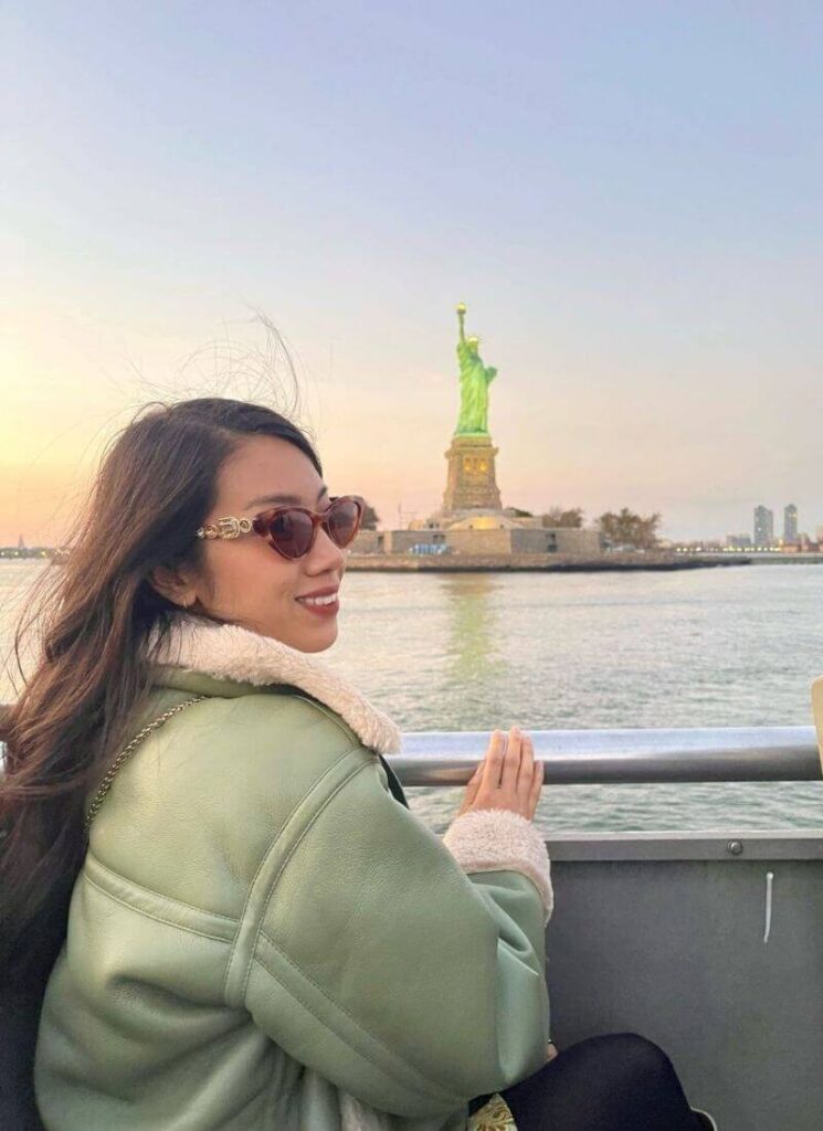 Taking a scenic cruise during fall nyc