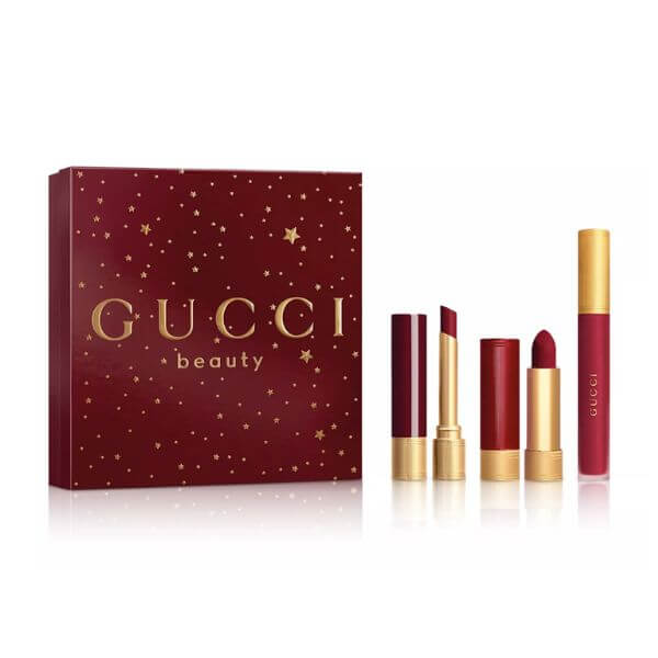 Gucci red lipstick present