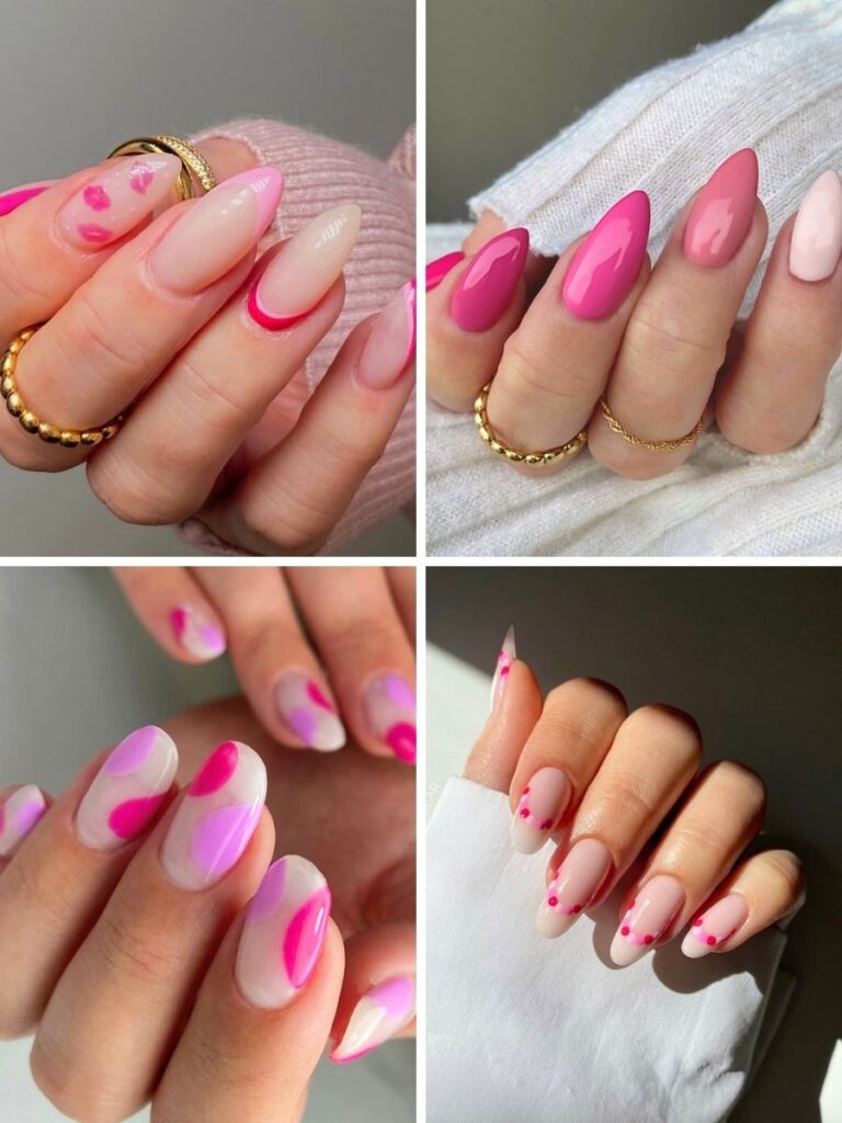 pink nail designs