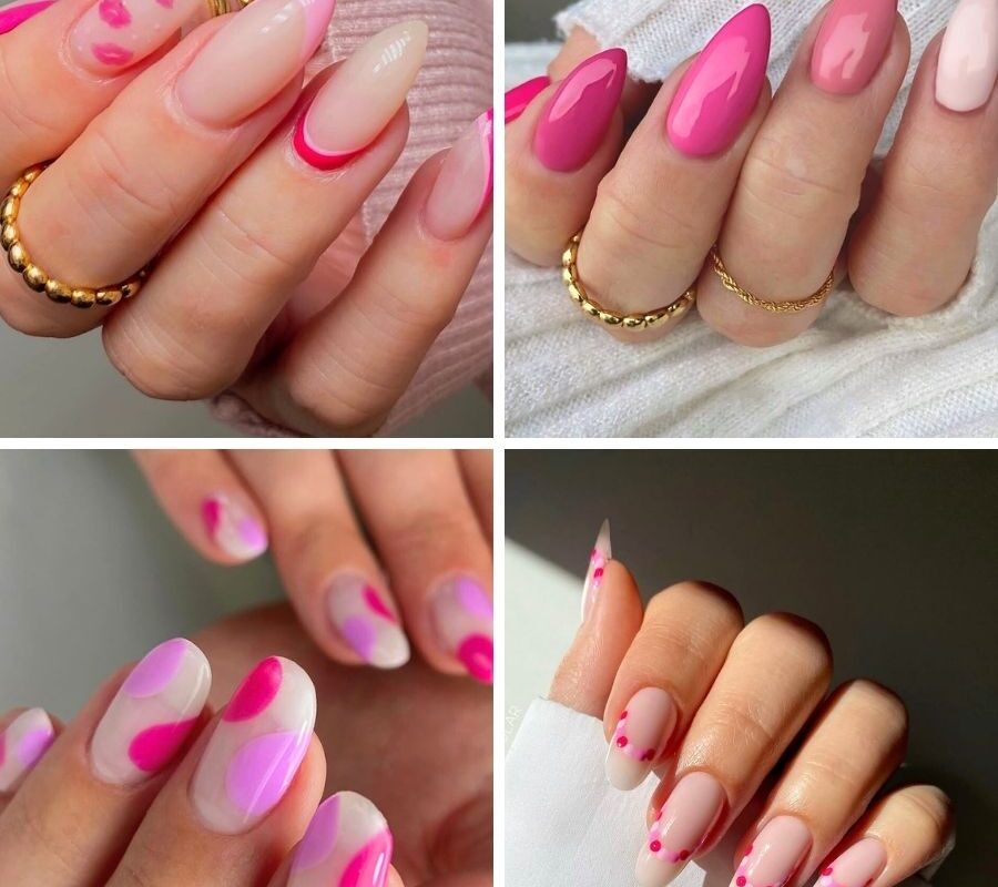 pink nail designs