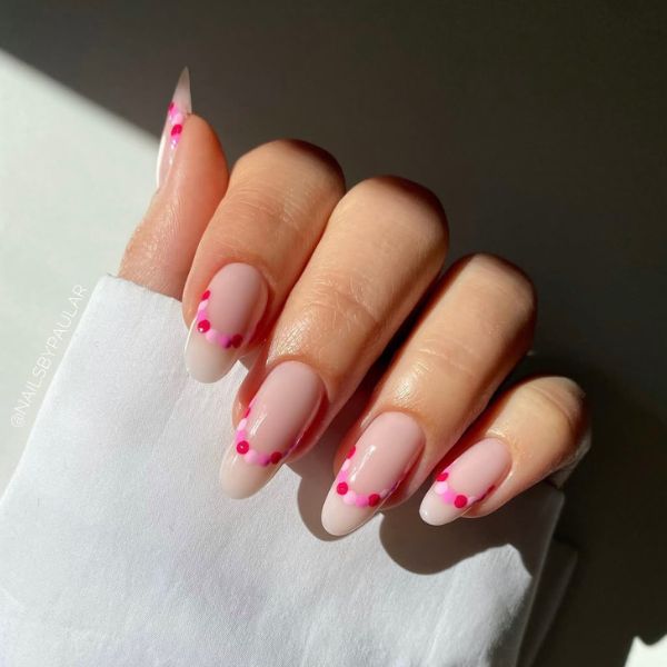 polka dot nails